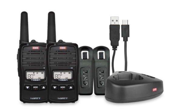 GME TX667TP 1 Watt UHF CB Handheld Radio - Twin Pack
