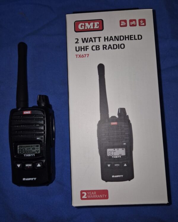 GME TX677 2 Watt UHF CB Handheld Radio