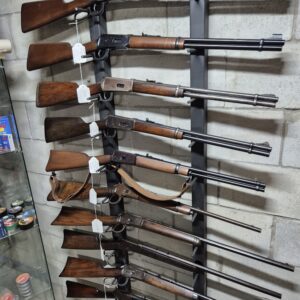 USED FIREARMS IN STOCK RACK 2  WINCHESTER RIFLES and Lever Actions