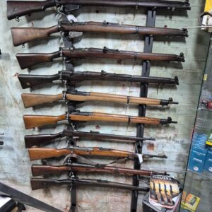 USED FIREARMS IN STOCK RACK 1 Ex Military RIFLES