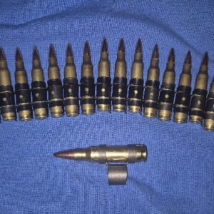 INERT - DUMMY 5.56mm rounds x 25 in links