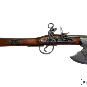 Denix Axe Flint Lock Pistol- Germany 17th Century -Stock No 1010