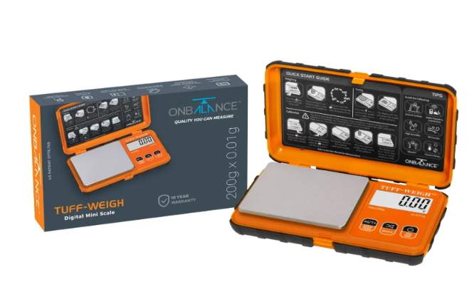 On Balance Tuff Weigh Pocket Scale - TUF-200 | Orange | 200g x 0.01g